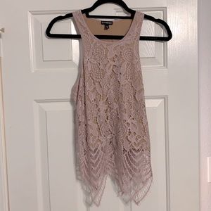 Rose Blush Colored Lace tank